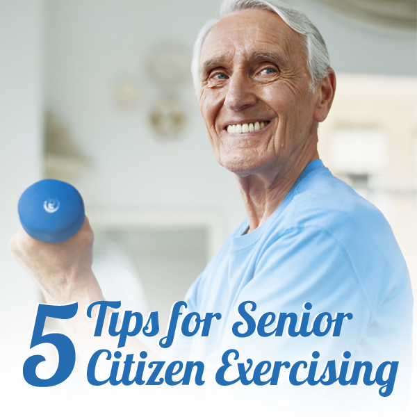 Senior Citizen Exercising - FirstLight Home Care